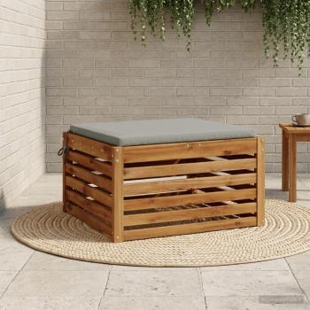 ARDEBO.de - 1-teiliges Sitzkissen SOEST 100 % Polyester Grau 80 x 80 x 3 cm
