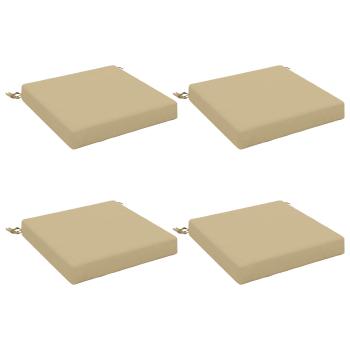 4-teilige Sitzkissen SOEST 4 stk. 100 % Polyester Beige