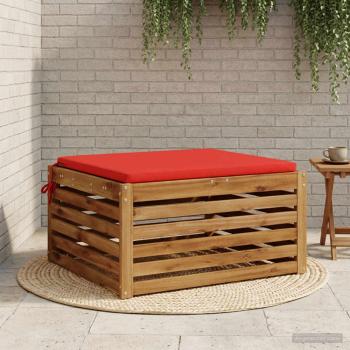 ARDEBO.de - 1-teiliges Sitzkissen SOEST 100 % Polyester Rot 70 x 70 x 3 cm
