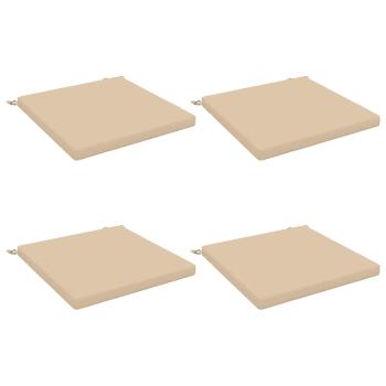 ARDEBO.de - 4-teilige Sitzkissen SOEST 4 stk. 100 % Polyester Creme