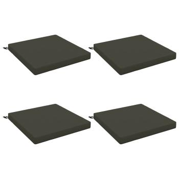 4-teilige Sitzkissen SOEST 4 stk. 100 % Polyester Anthrazit