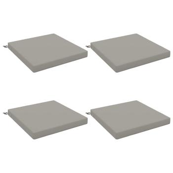 4-teilige Sitzkissen SOEST 4 stk. 100 % Polyester Grau