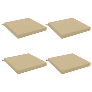 ARDEBO.de - 4-teilige Sitzkissen SOEST 4 stk. 100 % Polyester Beige