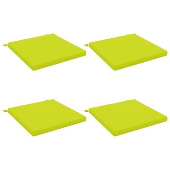 ARDEBO.de - 4-teilige Sitzkissen SOEST 4 stk. 100 % Polyester Hellgrün