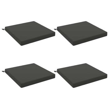 4-teilige Sitzkissen SOEST 4 stk. 100 % Polyester Anthrazit