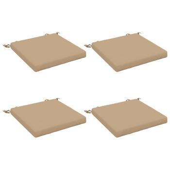 Sitzkissen SOEST 4 stk. 100 % Polyester Sand 45 x 45 x 5 cm