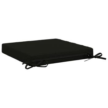 Sitzkissen SOEST 4 stk. 100 % Polyester Schwarz 45 x 45 x 7 cm