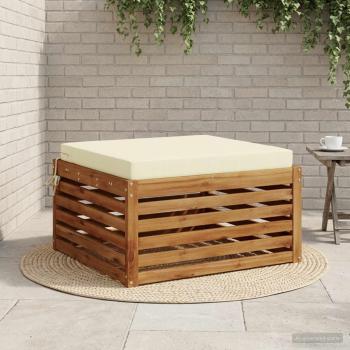 ARDEBO.de - 1-teiliges Sitzkissen SOEST 100 % Polyester Creme