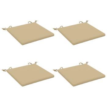4-teilige Sitzkissen SOEST 4 stk. 100 % Polyester Beige