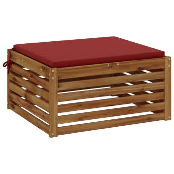Sitzkissen SOEST 100 % Polyester Weinrot 80 x 80 x 3 cm