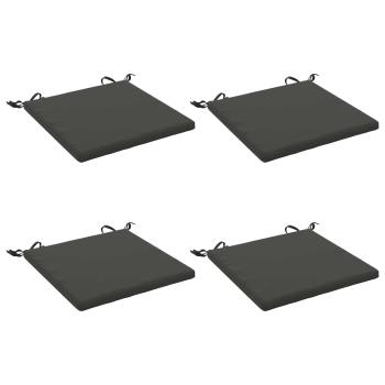 4-teilige Sitzkissen SOEST 4 stk. 100 % Polyester Anthrazit