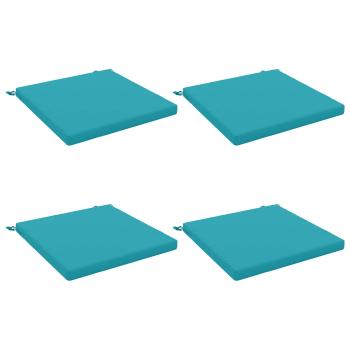 4-teilige Sitzkissen SOEST 4 stk. 100 % Polyester Türkis