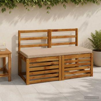 ARDEBO.de - Bankkissen SOEST 100 % Polyester Sand 120 x 50 x 5 cm