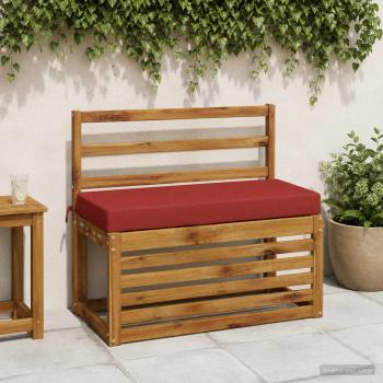 ARDEBO.de - Bankkissen SOEST 100 % Polyester Rot 80 x 40 x 8 cm