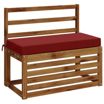 Bankkissen SOEST 100 % Polyester Weinrot 60 x 40 x 8 cm