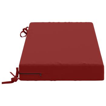 Bankkissen SOEST 100 % Polyester Weinrot 60 x 40 x 8 cm