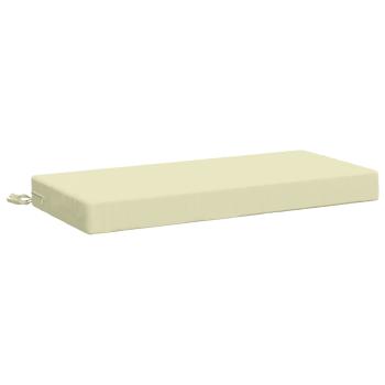 ARDEBO.de - Bankkissen SOEST 100 % Polyester Creme 60 x 40 x 8 cm