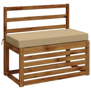 Bankkissen SOEST 100 % Polyester Beige 60 x 40 x 8 cm