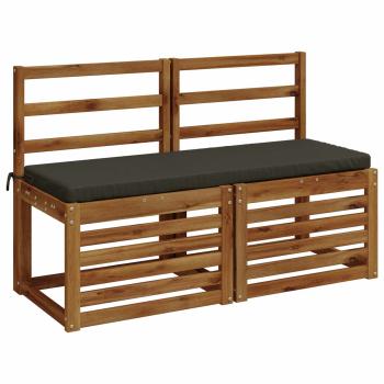 Bankkissen SOEST 100 % Polyester Anthrazit 110 x 40 x 5 cm