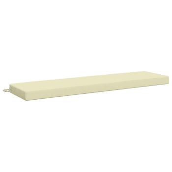 ARDEBO.de - Bankkissen SOEST 100 % Polyester Creme 160 x 40 x 8 cm