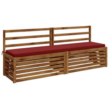 Bankkissen SOEST 100 % Polyester Weinrot 180 x 40 x 5 cm