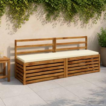 ARDEBO.de - Bankkissen SOEST 100 % Polyester Creme 180 x 40 x 5 cm