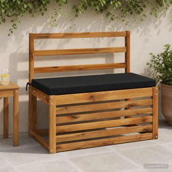 ARDEBO.de - Bankkissen SOEST 100 % Polyester Schwarz 80 x 40 x 5 cm