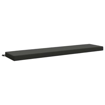 Bankkissen SOEST 100 % Polyester Anthrazit 200 x 40 x 8 cm