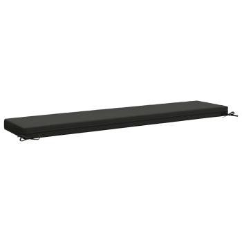 Bankkissen SOEST 100 % Polyester Anthrazit 200 x 40 x 8 cm