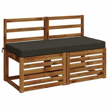 Bankkissen SOEST 100 % Polyester Anthrazit 120 x 50 x 8 cm