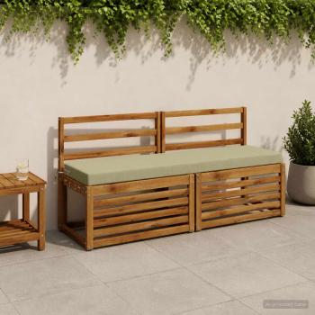 ARDEBO.de - Bankkissen SOEST 100 % Polyester Hellgrün 140 x 40 x 8 cm
