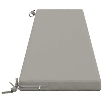 Bankkissen SOEST 100 % Polyester Grau 200 x 40 x 5 cm