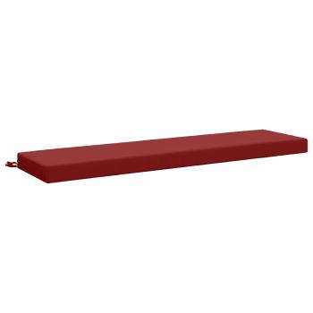ARDEBO.de - Bankkissen SOEST 100 % Polyester Weinrot 150 x 40 x 8 cm