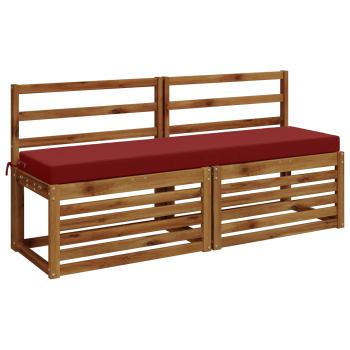 Bankkissen SOEST 100 % Polyester Weinrot 150 x 40 x 8 cm