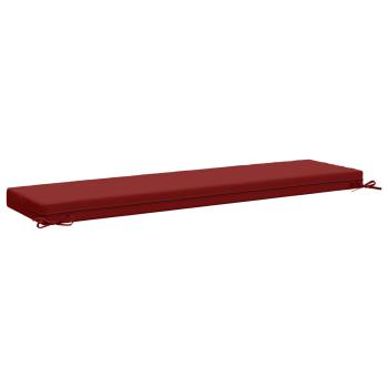 Bankkissen SOEST 100 % Polyester Weinrot 150 x 40 x 8 cm