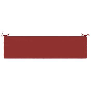 Bankkissen SOEST 100 % Polyester Weinrot 150 x 40 x 8 cm