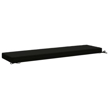 Bankkissen SOEST 100 % Polyester Schwarz 150 x 40 x 8 cm