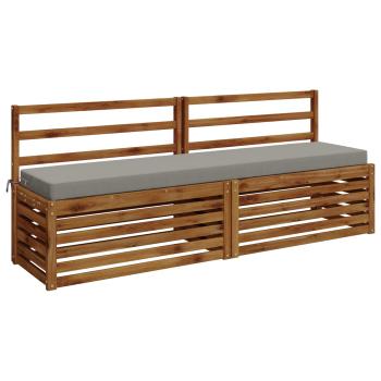 Bankkissen SOEST 100 % Polyester Grau 180 x 40 x 8 cm