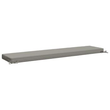 Bankkissen SOEST 100 % Polyester Grau 180 x 40 x 8 cm
