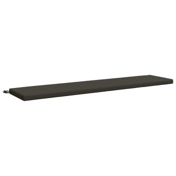 Bankkissen SOEST 100 % Polyester Anthrazit 170 x 40 x 5 cm