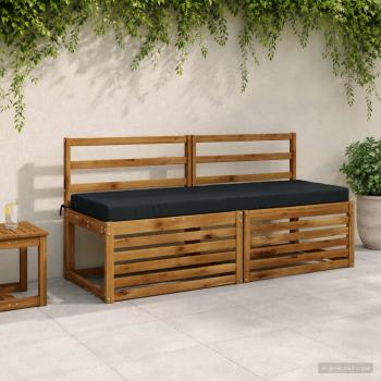 ARDEBO.de - Bankkissen SOEST 100 % Polyester Dunkelblau 140 x 50 x 8 cm