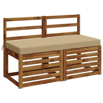Bankkissen SOEST 100 % Polyester Beige 120 x 50 x 8 cm