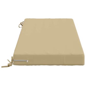 Bankkissen SOEST 100 % Polyester Beige 120 x 50 x 8 cm