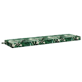 ARDEBO.de - Bankkissen SOEST 100 % Polyester Blattmuster 150 x 40 x 8 cm
