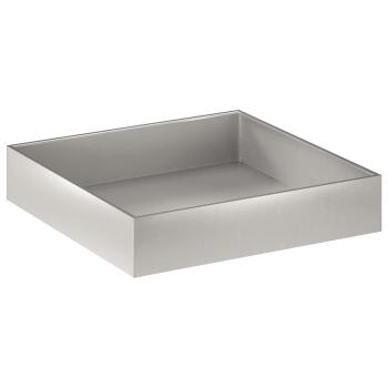 Garten-Pflanzgefäß Silber 100 x 100 x 20 cm Edelstahl