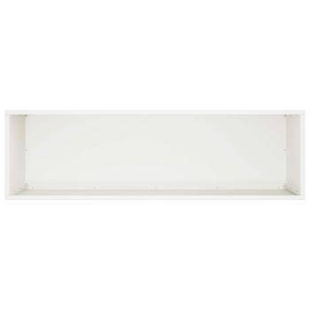 Garten-Pflanzgefäß Weiß 100 x 30 x 40 cm Kaltgewalzter Stahl