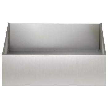 Garten-Pflanzgefäß Silber 100 x 100 x 30 cm Edelstahl