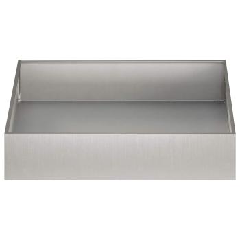 Garten-Pflanzgefäß 2 stk. Silber 100 x 100 x 20 cm Edelstahl