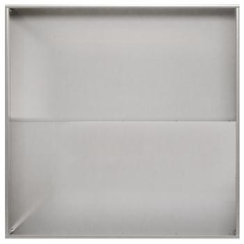 Garten-Pflanzgefäß 2 stk. Silber 100 x 100 x 20 cm Edelstahl