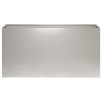 Garten-Pflanzgefäß 2 stk. Silber 100 x 30 x 50 cm Edelstahl